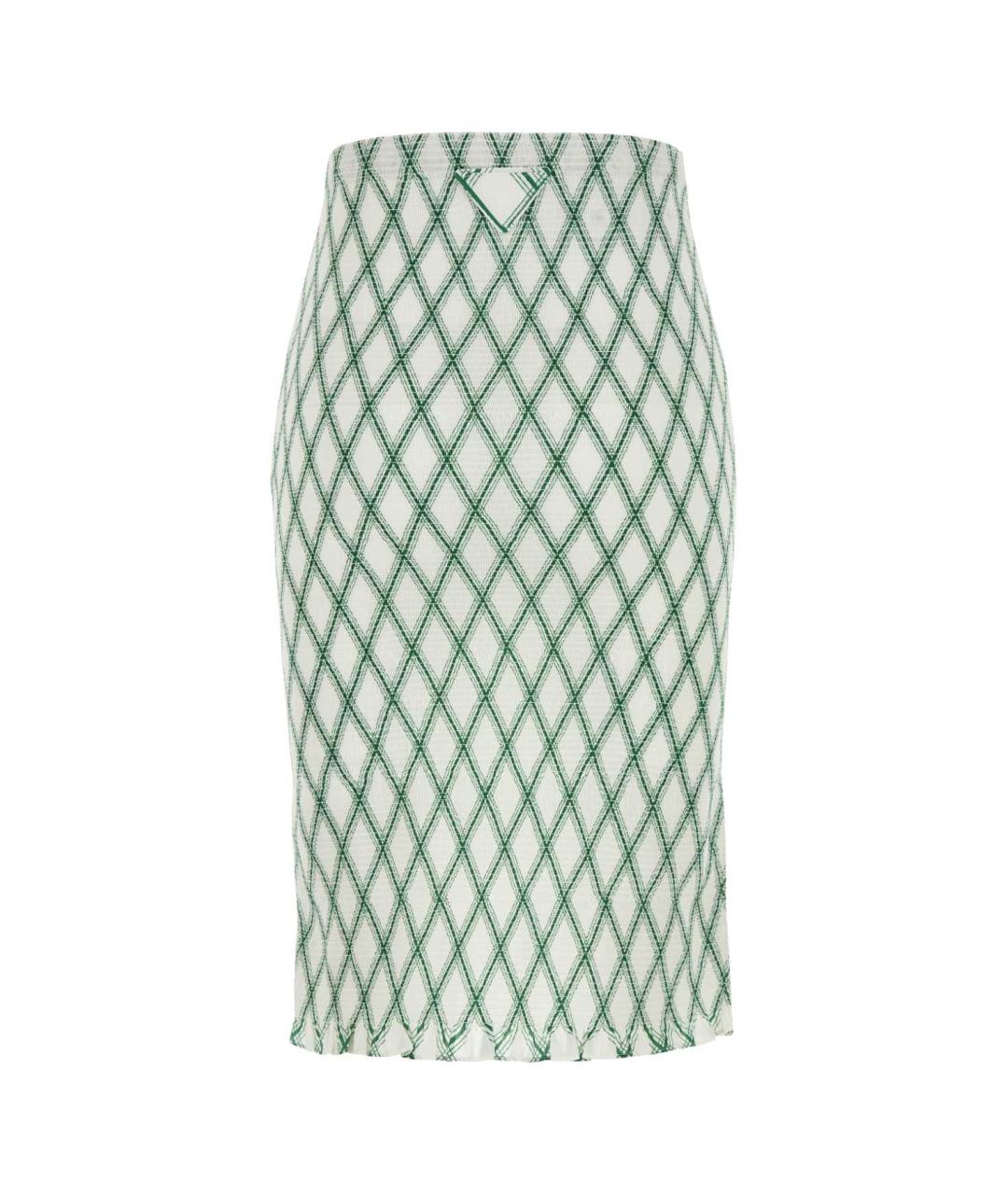 PRADA Мульти хлопковая юбка миди, фото 2