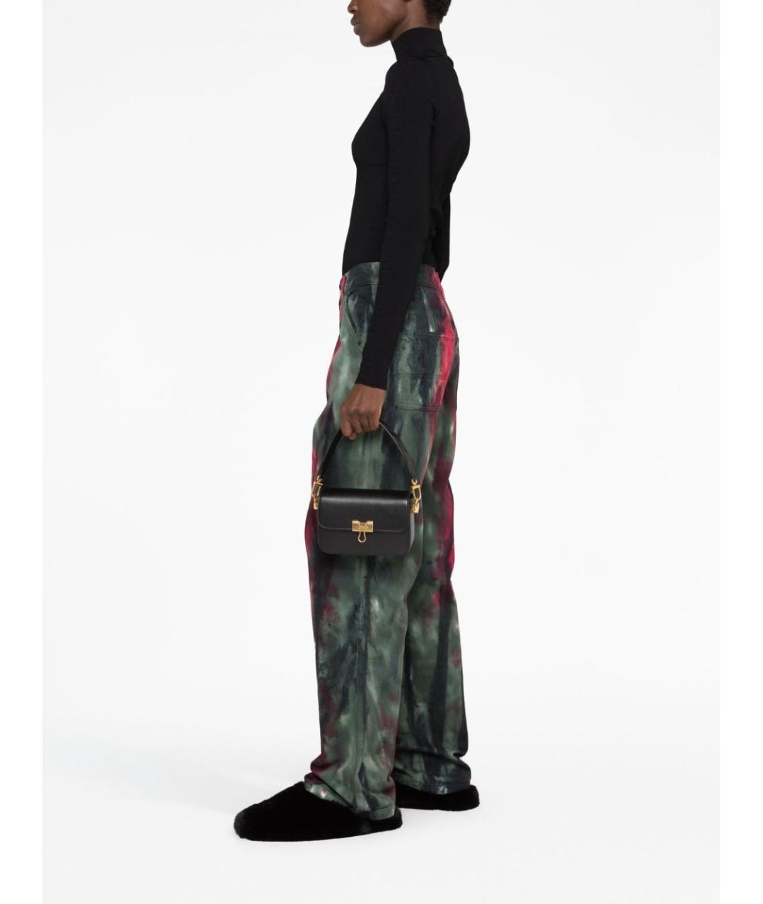 OFF-WHITE Черная кожаная сумка через плечо, фото 2