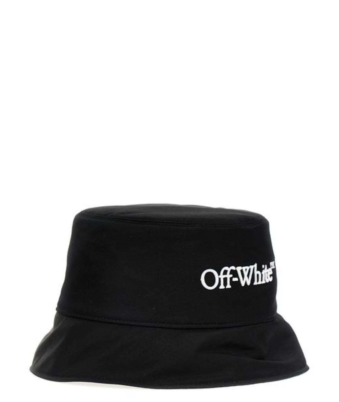 OFF-WHITE Черная синтетическая панама, фото 3