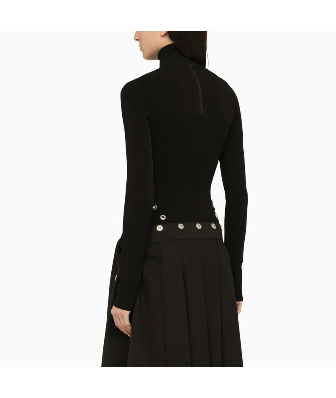 OFF-WHITE Черная полиэстеровая футболка, фото 3