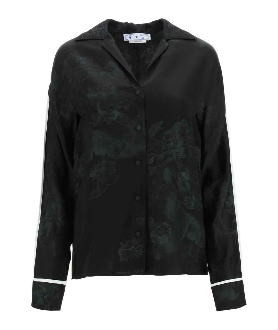 OFF-WHITE Черная вискозная рубашка, фото 1