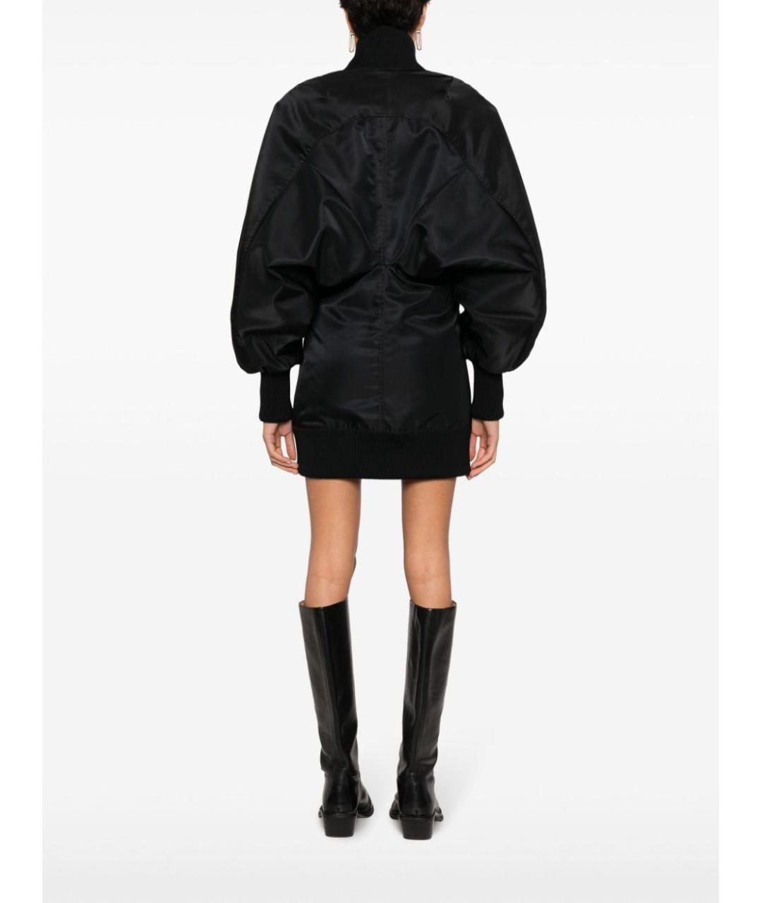 OFF-WHITE Черное полиэстеровое повседневное платье, фото 4