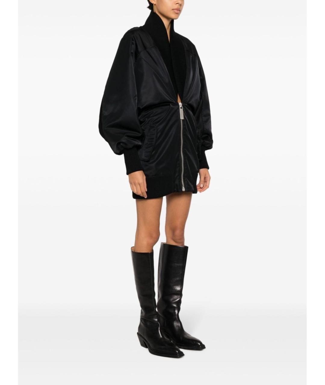 OFF-WHITE Черное полиэстеровое повседневное платье, фото 3