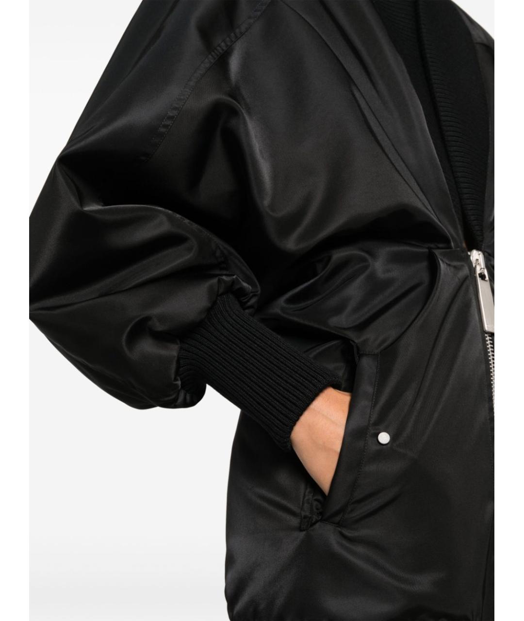 OFF-WHITE Черное полиэстеровое повседневное платье, фото 5