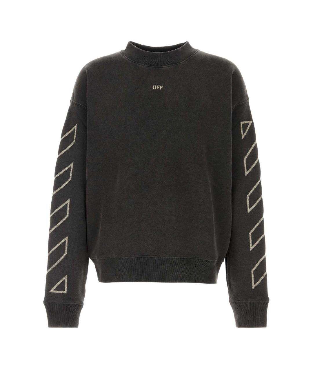 OFF-WHITE Черный хлопковый джемпер / свитер, фото 1