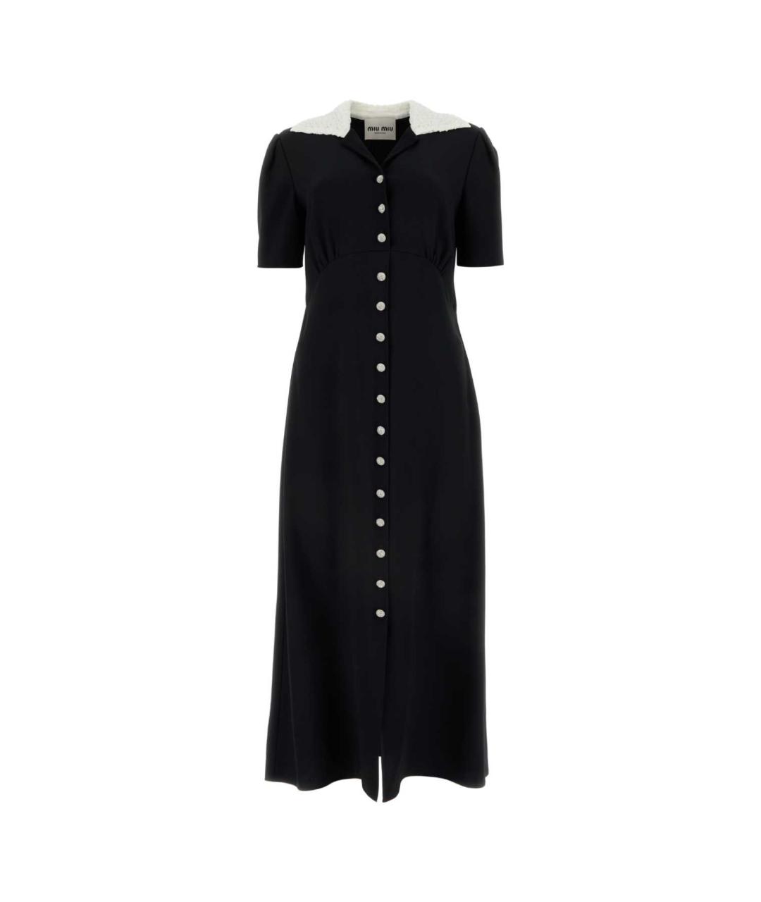 MIU MIU Черное повседневное платье, фото 1