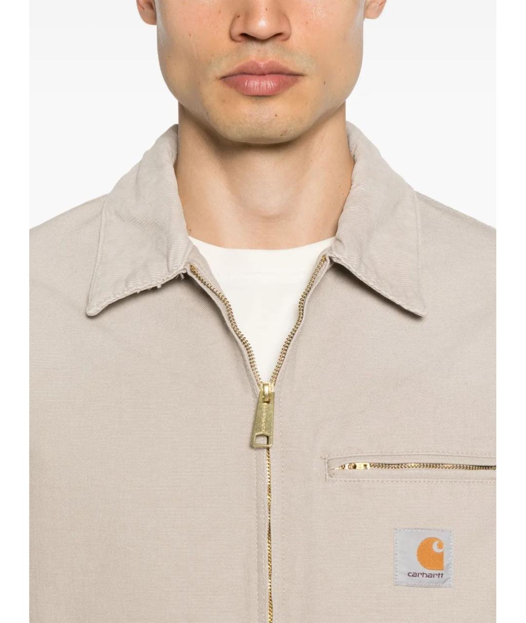 CARHARTT WIP Бежевая хлопковая куртка, фото 5