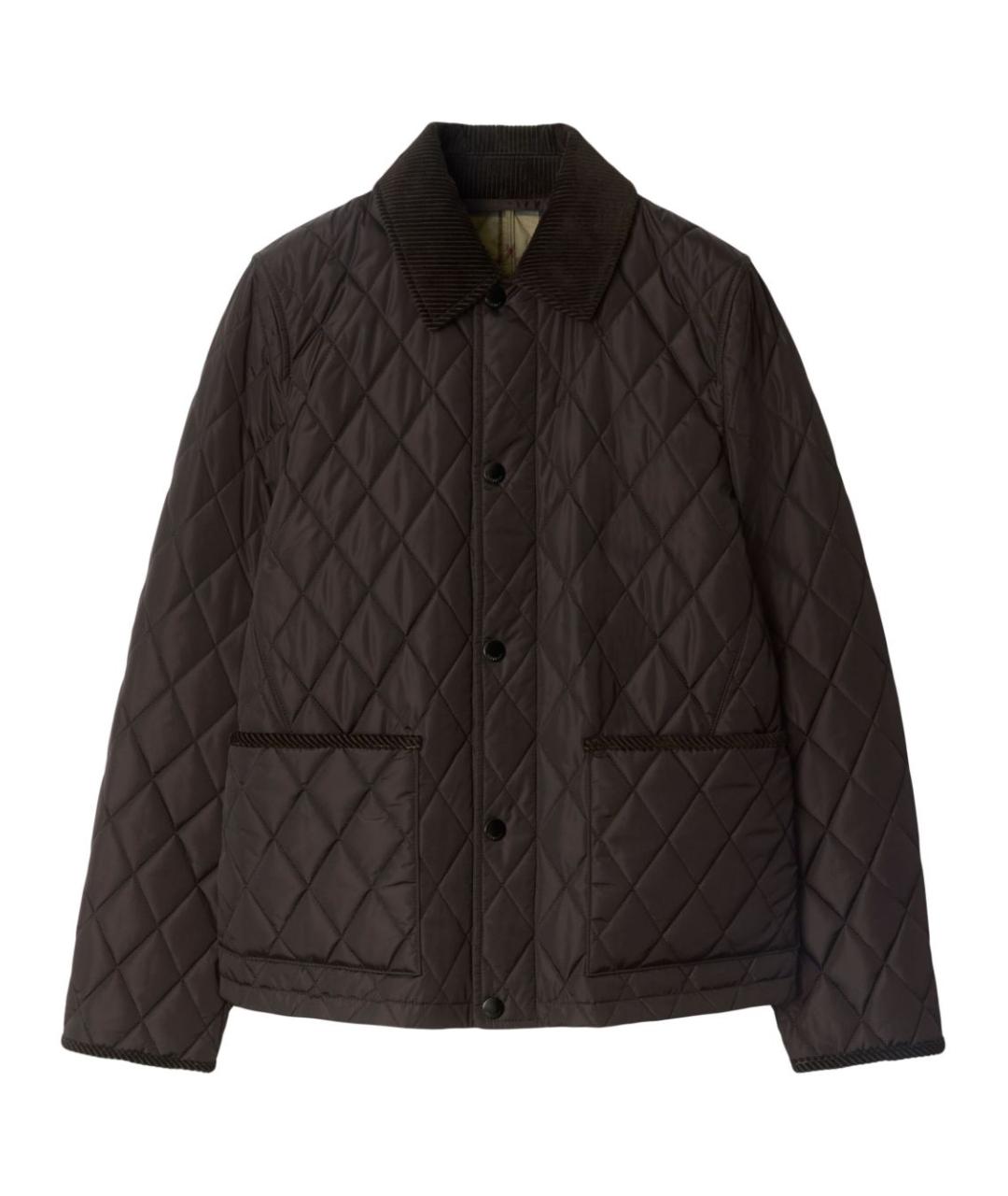 BURBERRY Коричневая полиамидовая куртка, фото 1