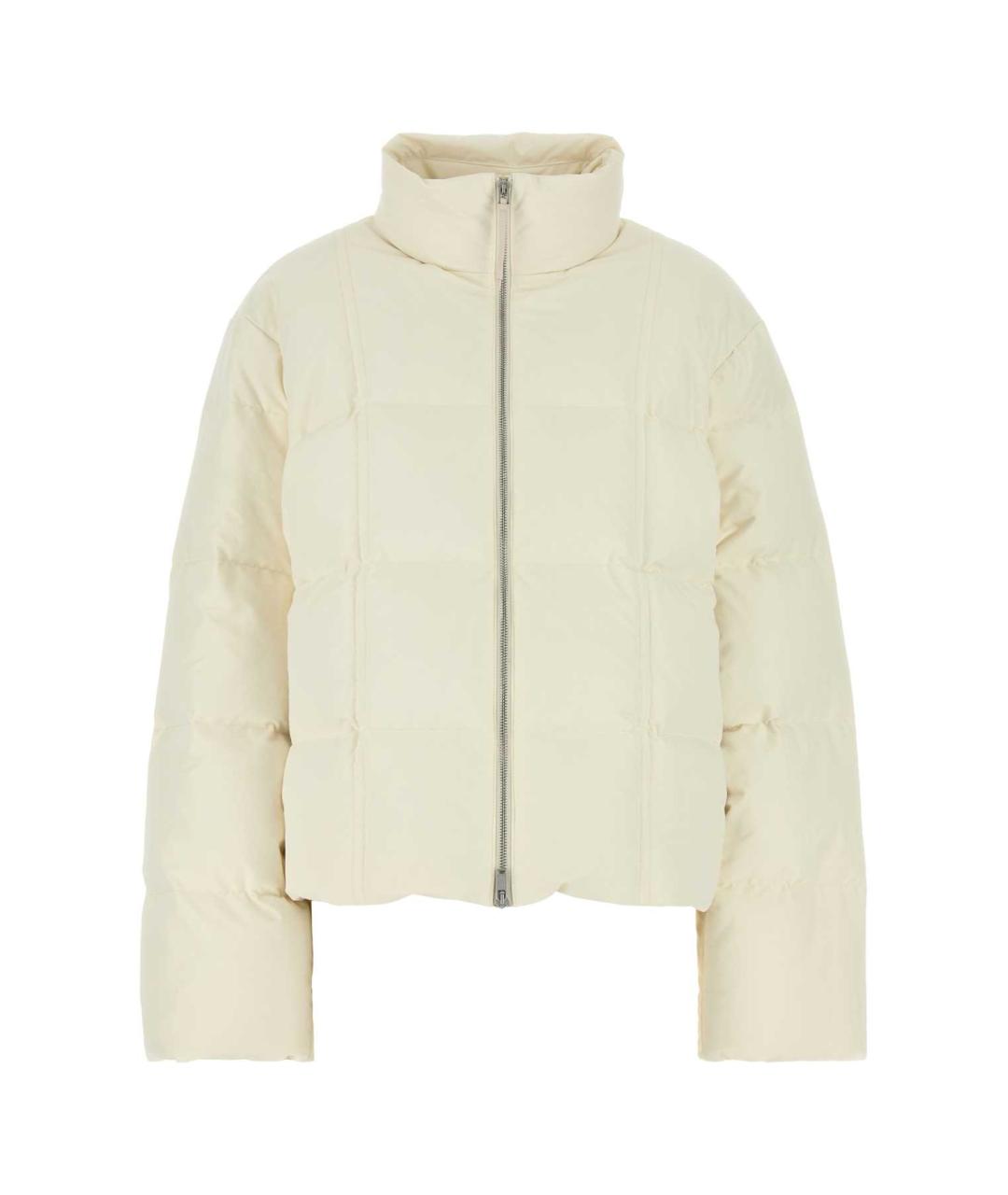 JIL SANDER Белая полиэстеровая куртка, фото 1