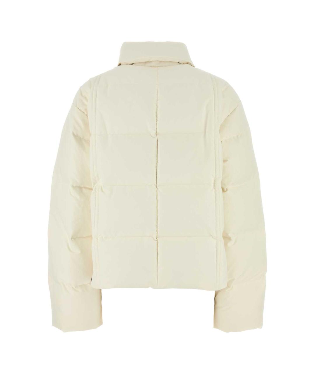 JIL SANDER Белая полиэстеровая куртка, фото 2