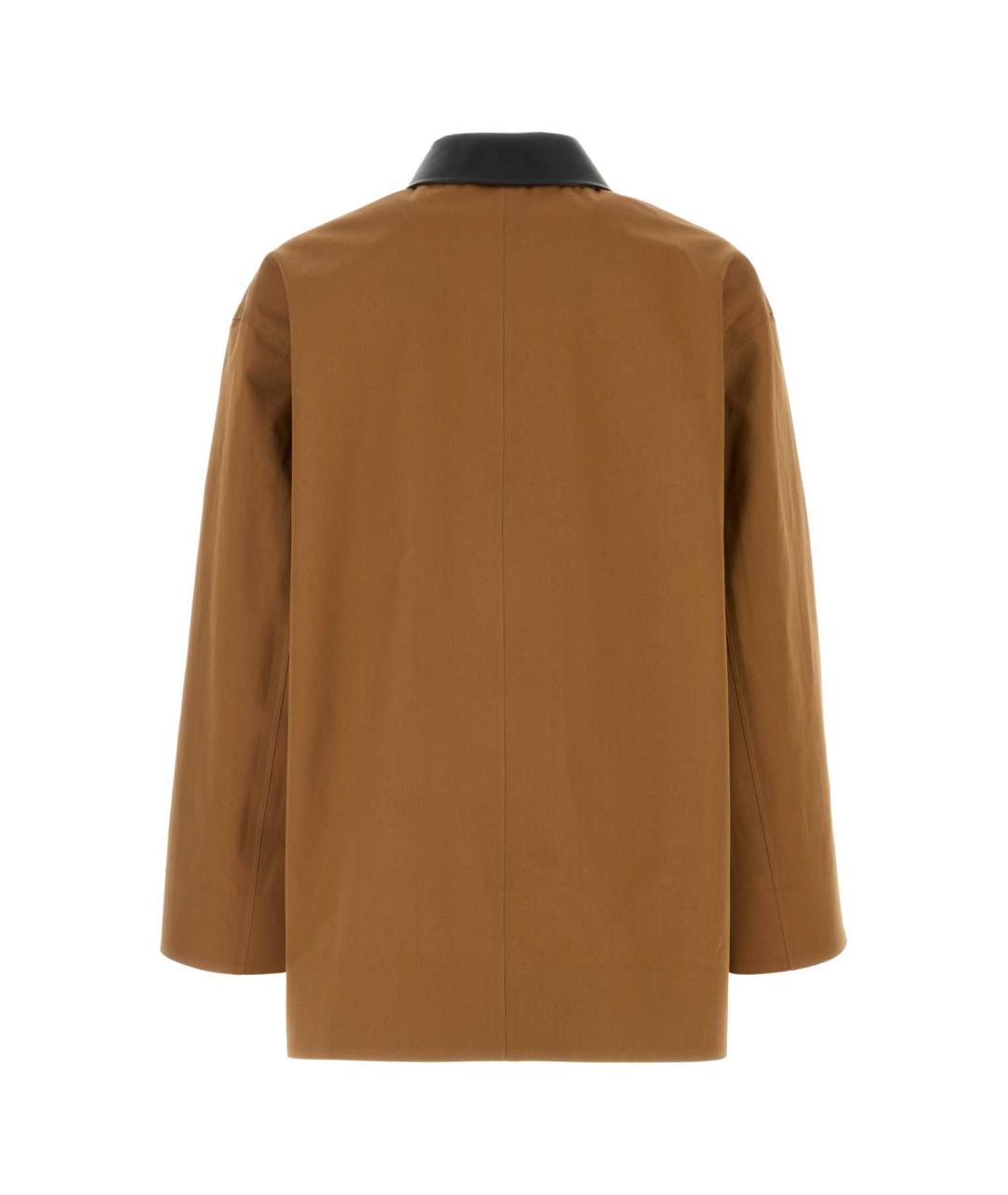 JIL SANDER Коричневая хлопковая куртка, фото 2