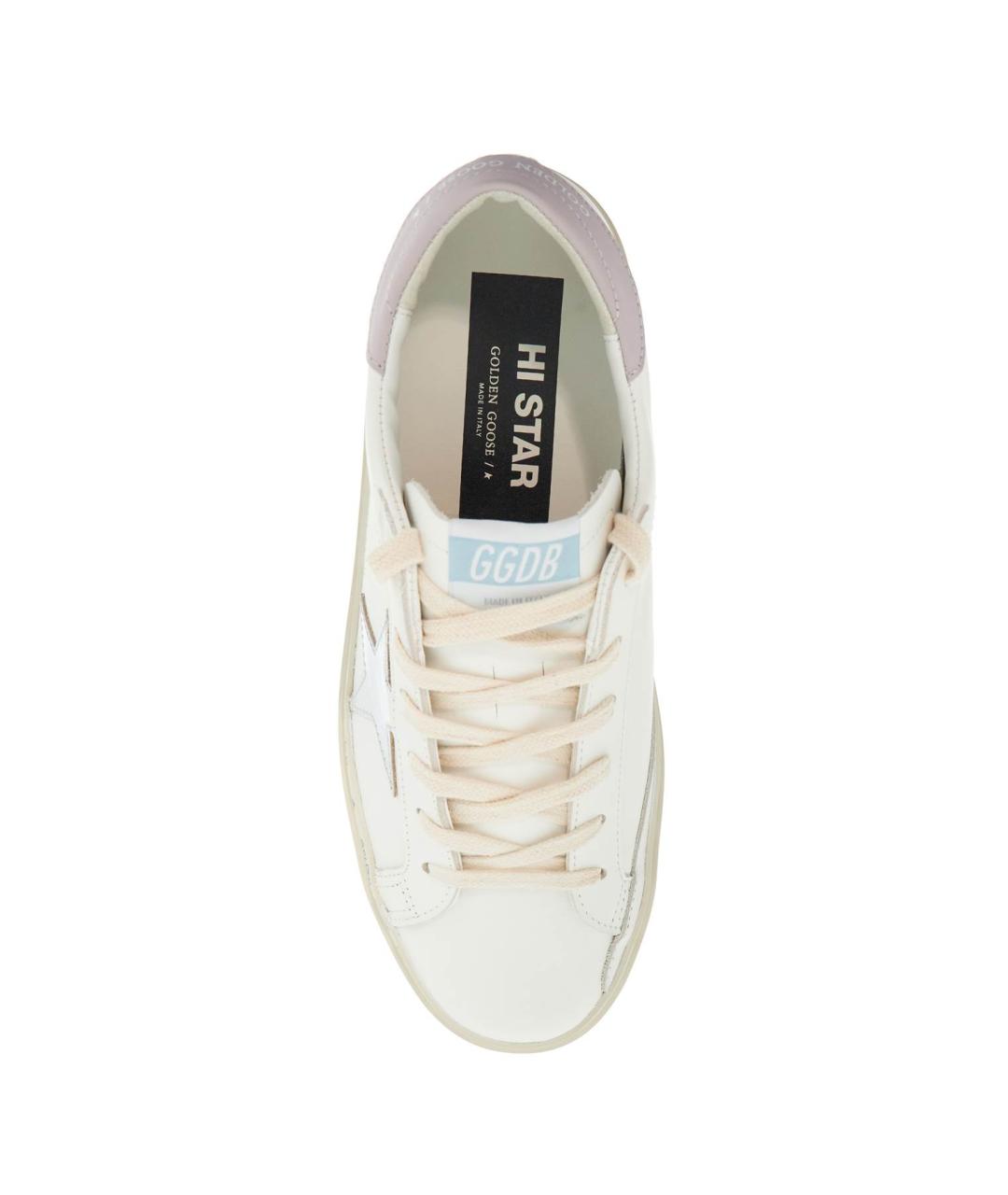 GOLDEN GOOSE DELUXE BRAND Белые кожаные кеды, фото 3