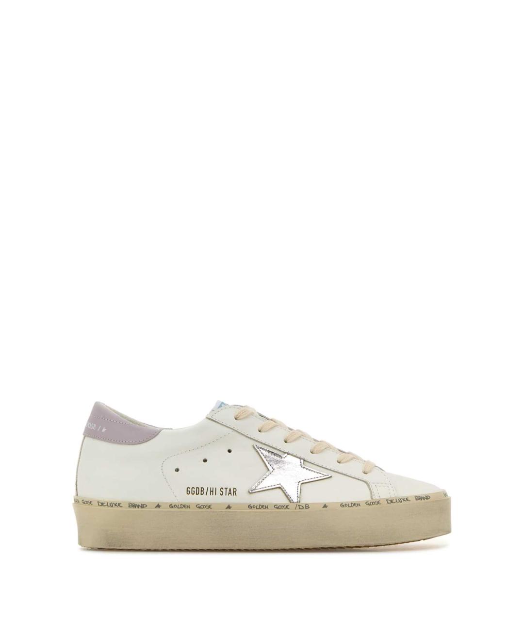 GOLDEN GOOSE DELUXE BRAND Белые кожаные кеды, фото 1