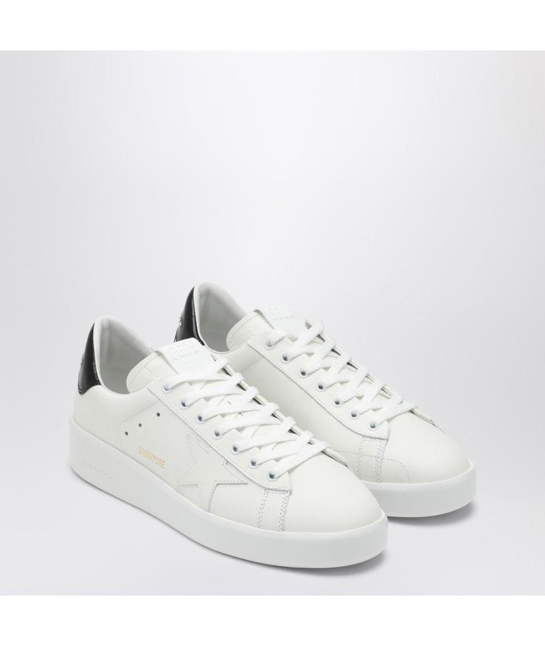 GOLDEN GOOSE DELUXE BRAND Белые кожаные низкие кроссовки / кеды, фото 2