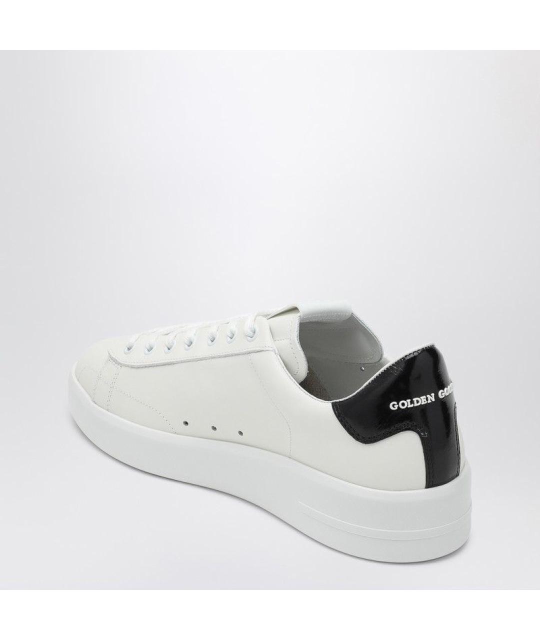 GOLDEN GOOSE DELUXE BRAND Белые кожаные низкие кроссовки / кеды, фото 3