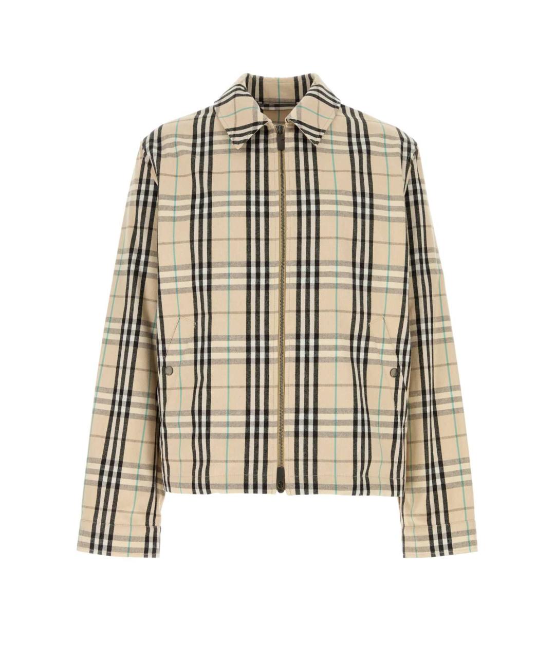 BURBERRY Бежевая хлопковая куртка, фото 1