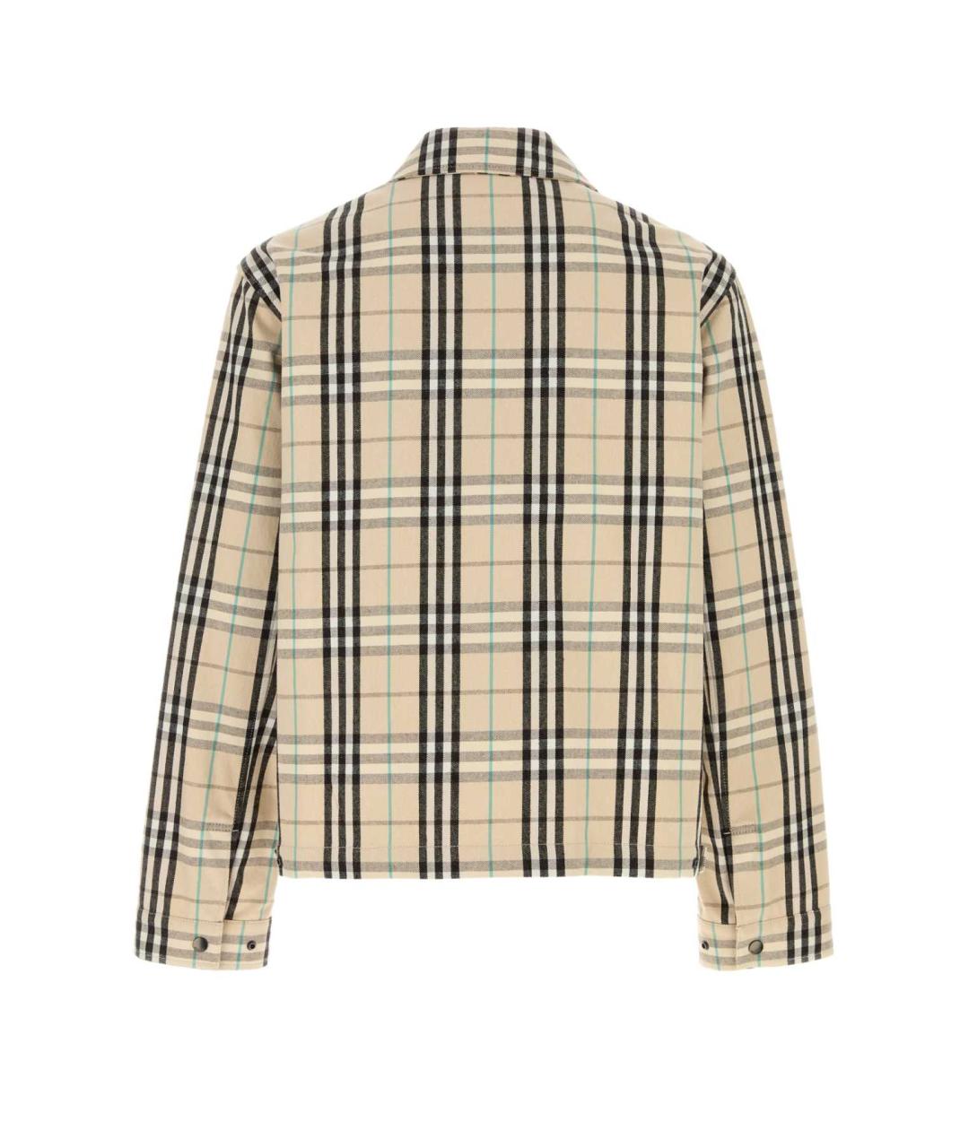 BURBERRY Бежевая хлопковая куртка, фото 2