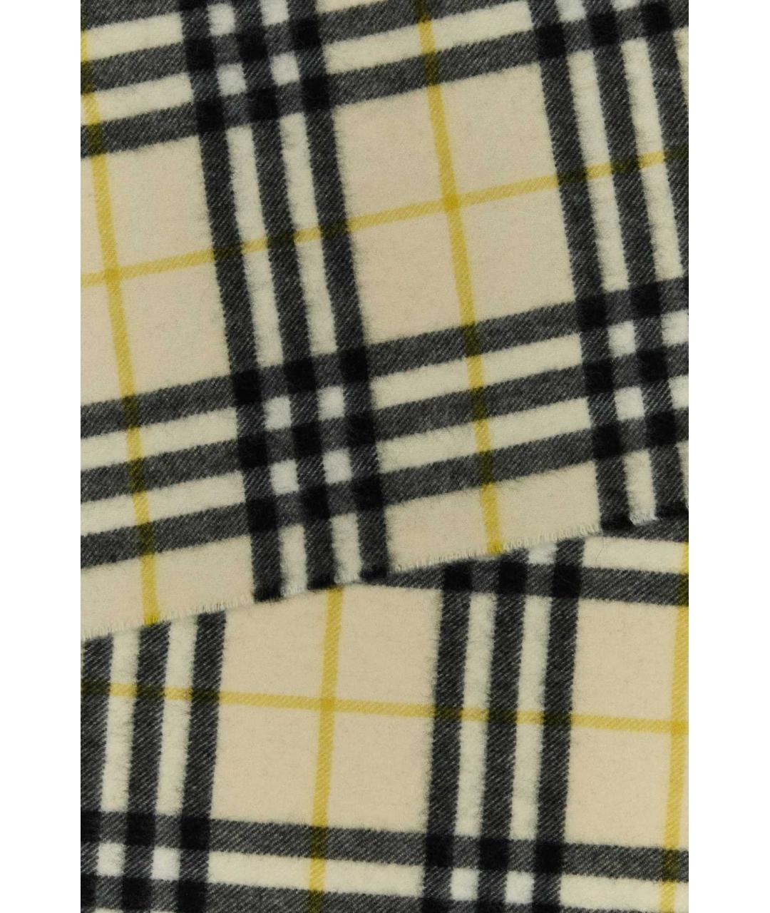 BURBERRY Бежевый кашемировый шарф, фото 2