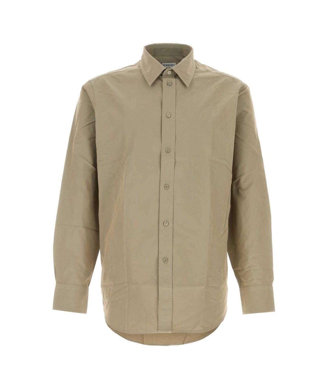 BURBERRY Бежевая хлопковая рубашка, фото 1