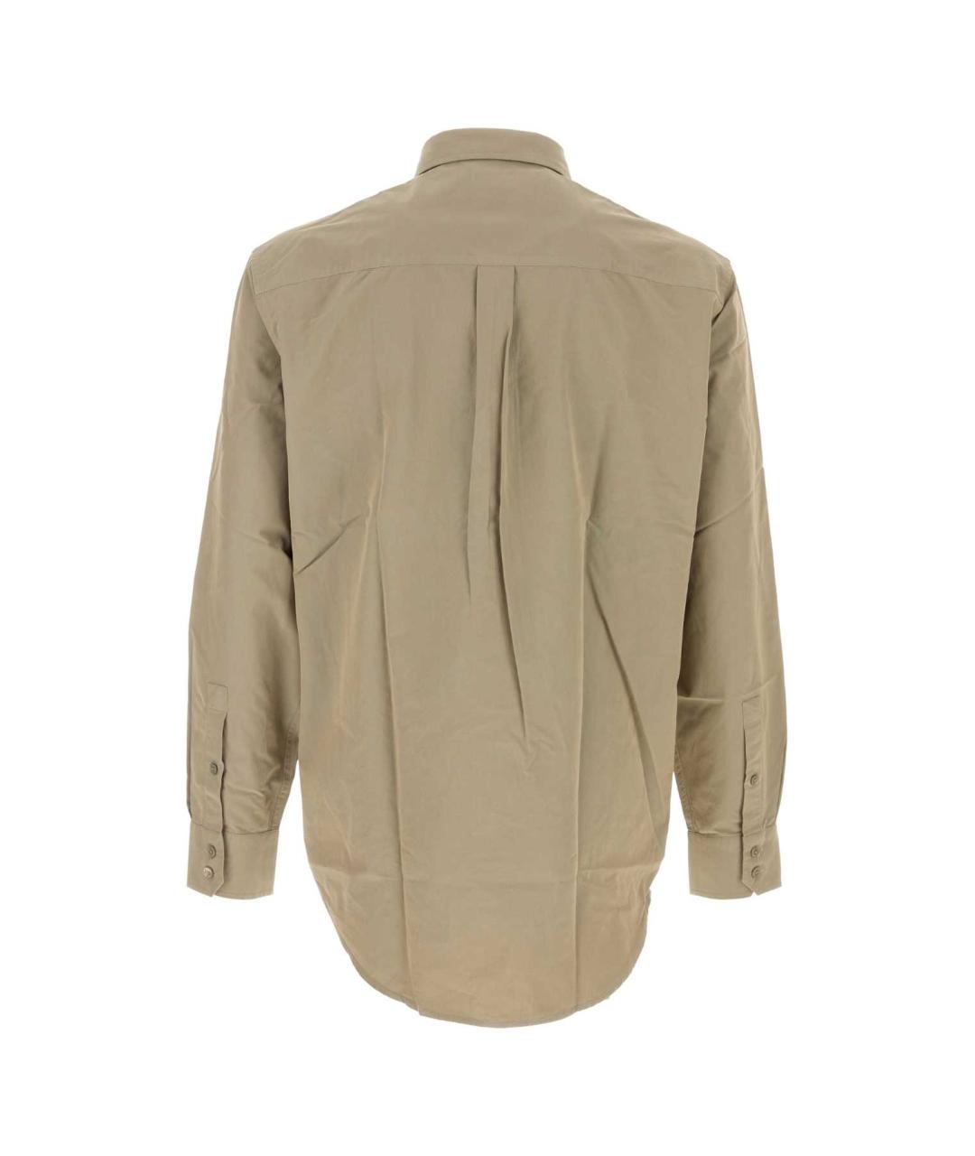 BURBERRY Бежевая хлопковая рубашка, фото 2