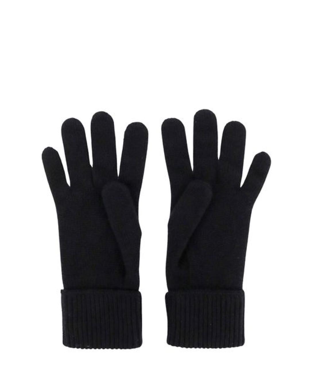 BURBERRY Черные кашемировые перчатки, фото 2
