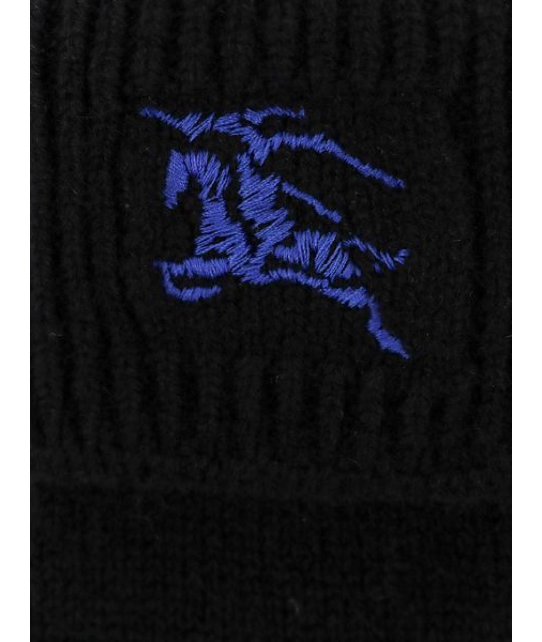 BURBERRY Черные кашемировые перчатки, фото 3