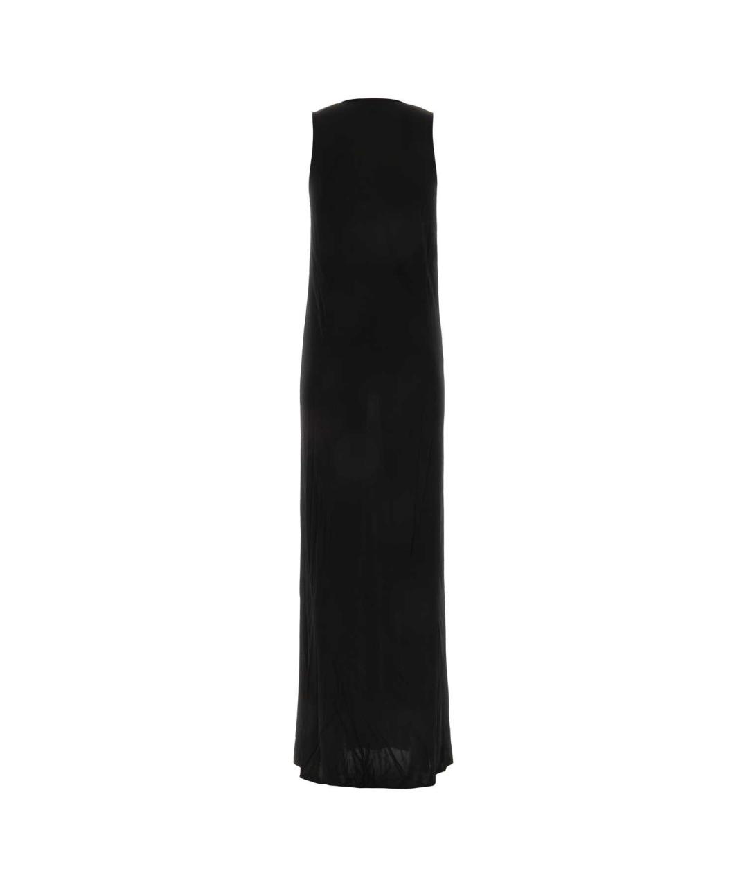 SAINT LAURENT Черное вискозное вечернее платье, фото 2
