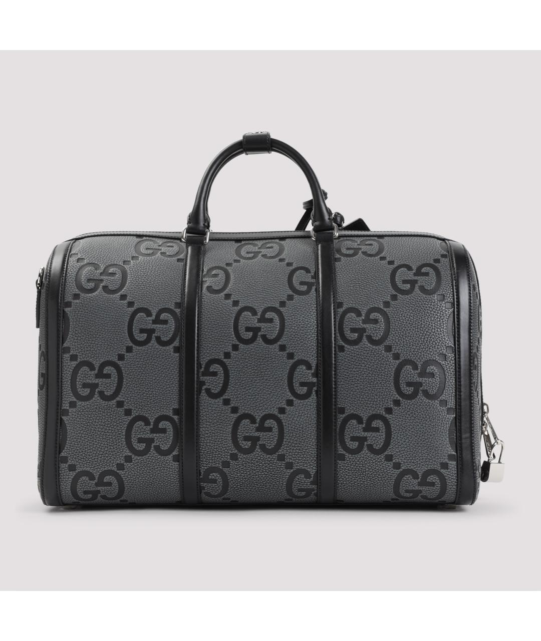 GUCCI Серая кожаная сумка с короткими ручками, фото 3