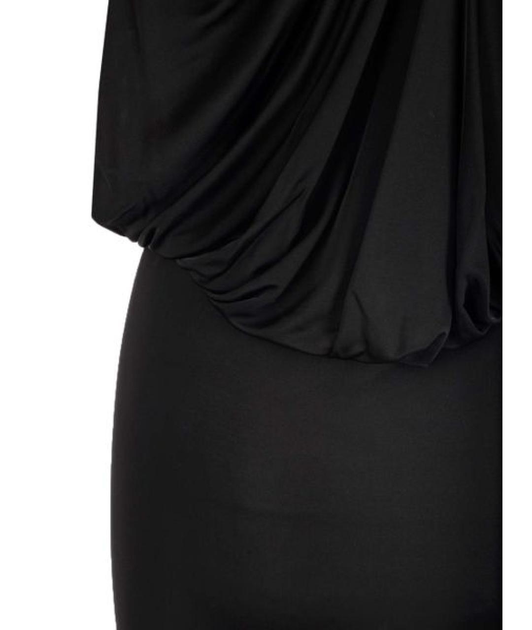 SAINT LAURENT Черное вискозное вечернее платье, фото 3