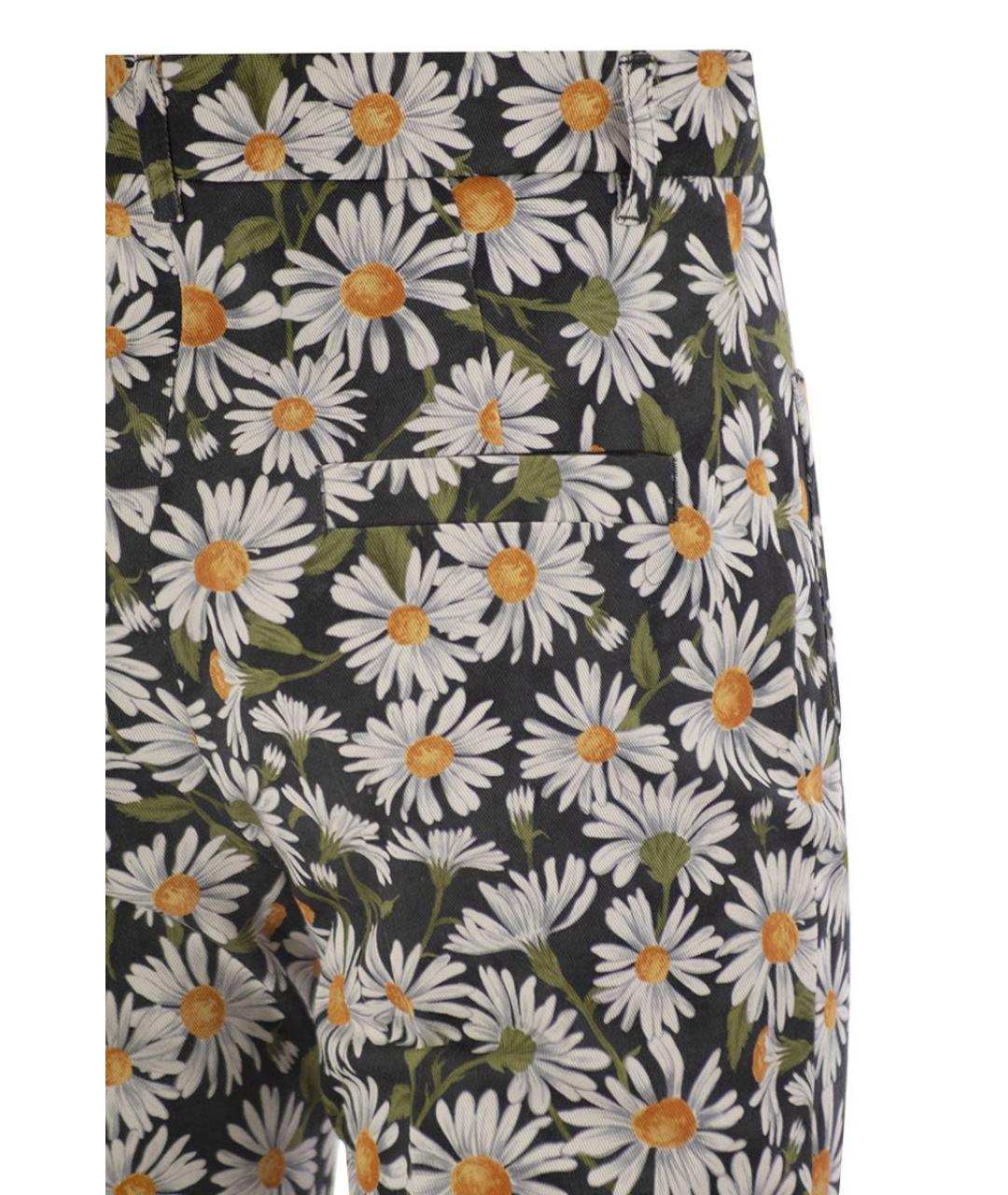 WEEKEND MAX MARA Мульти хлопковые прямые брюки, фото 4