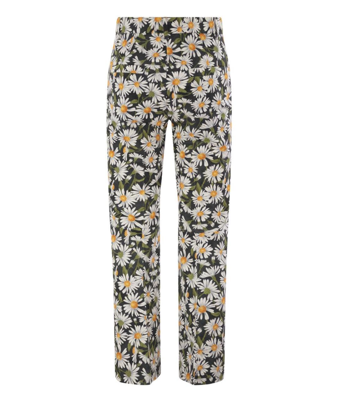 WEEKEND MAX MARA Мульти хлопковые прямые брюки, фото 2