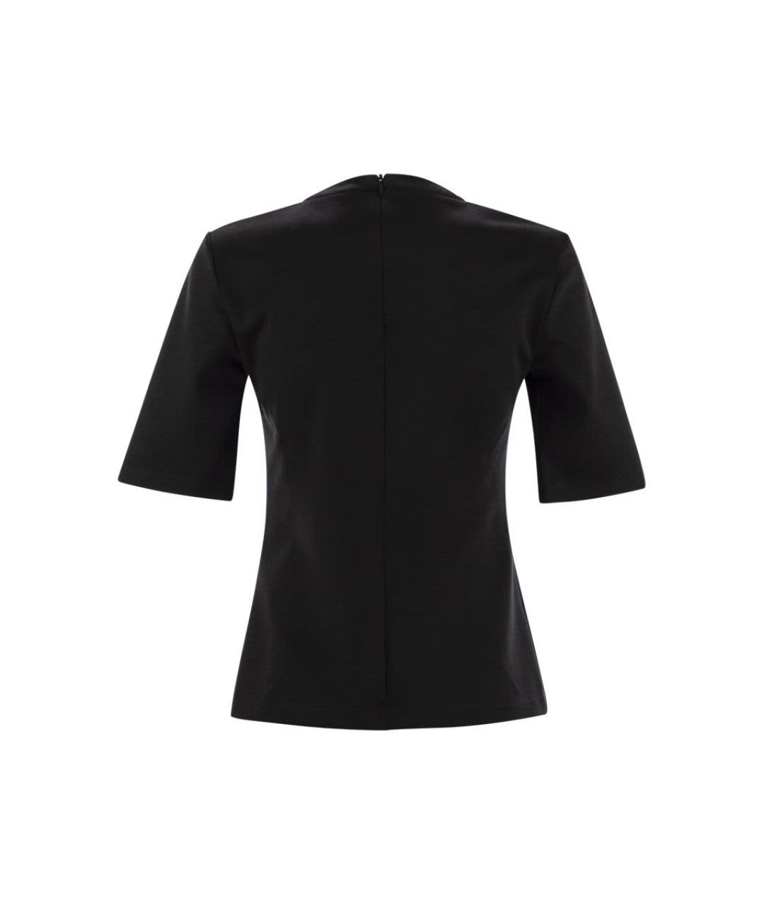 MAX MARA Черная шерстяная футболка, фото 2