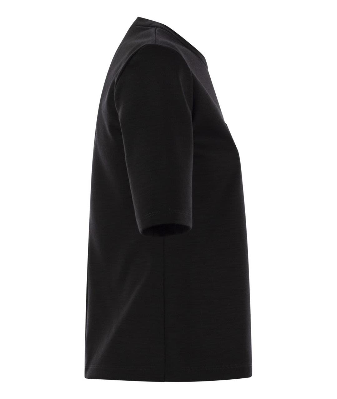 MAX MARA Черная шерстяная футболка, фото 3