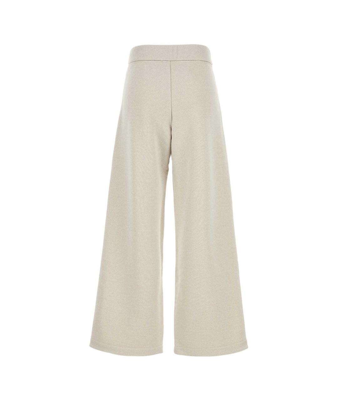 MAX MARA Бежевые полиэстеровые прямые брюки, фото 2