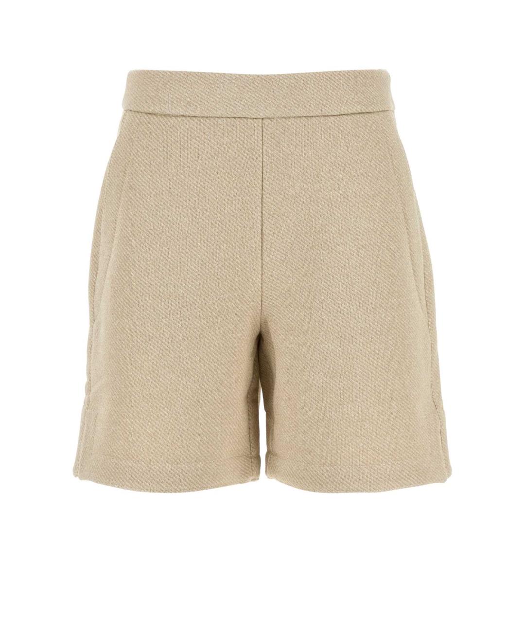 MAX MARA Бежевые полиэстеровые шорты, фото 1