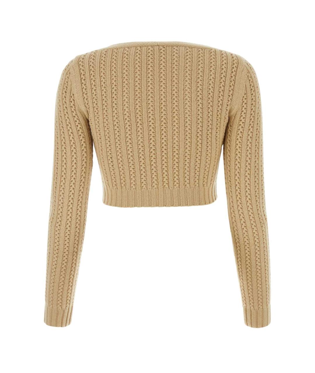 MAX MARA Бежевый кашемировый джемпер / свитер, фото 2