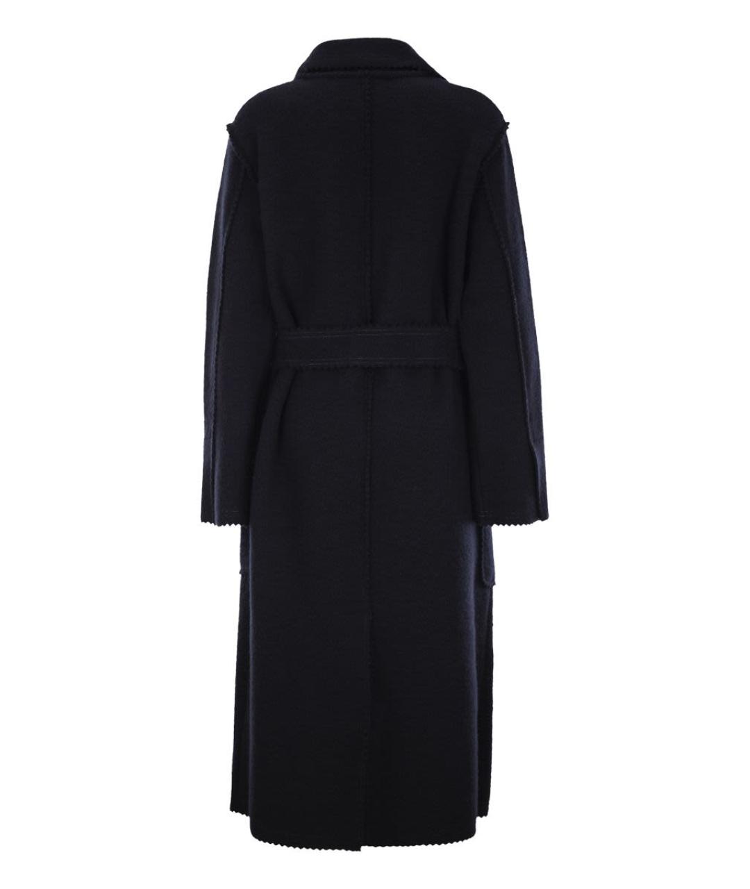 MAX MARA Темно-синее кашемировое пальто, фото 2
