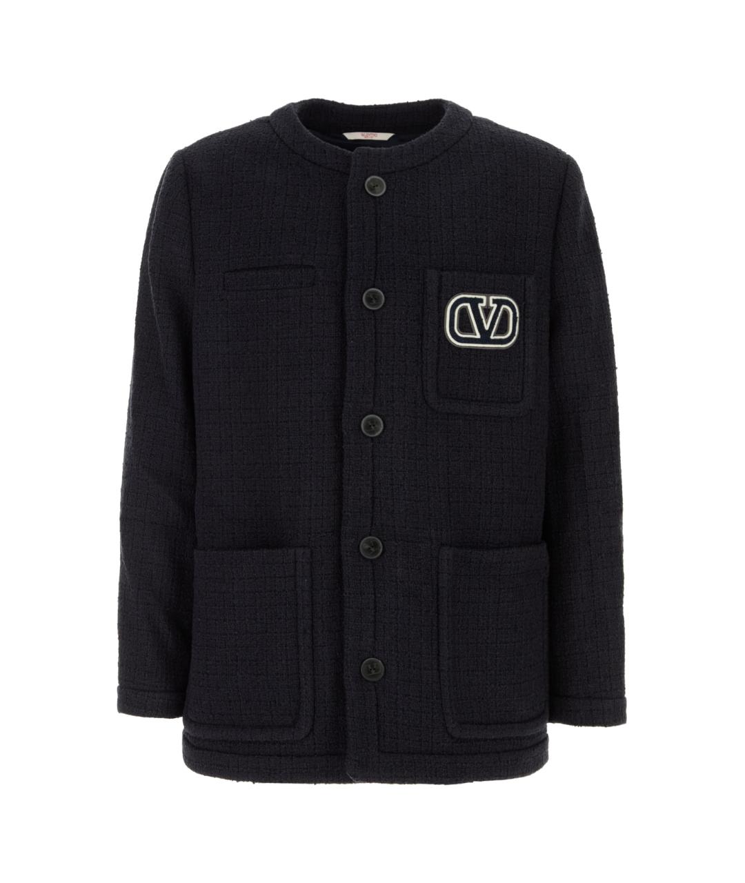 VALENTINO Черная хлопковая куртка, фото 1