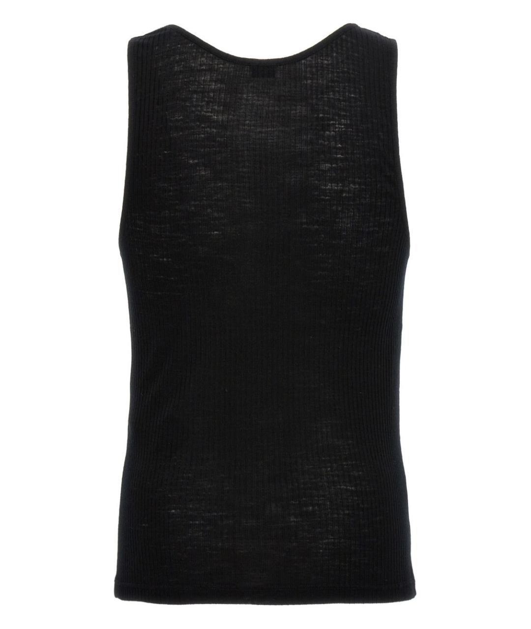 SAINT LAURENT Черная майка, фото 2