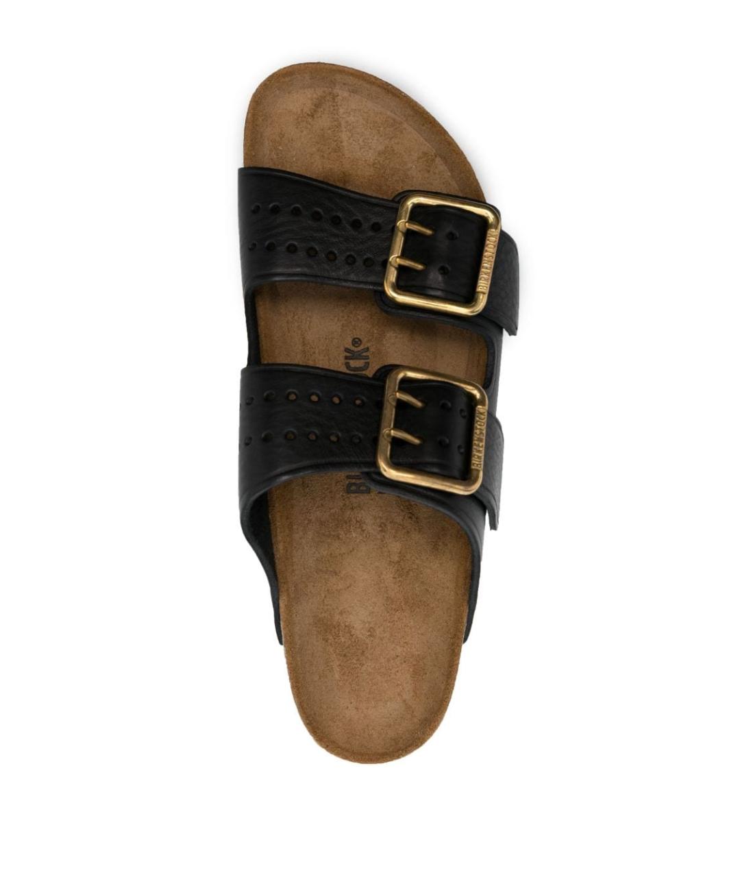 BIRKENSTOCK Черные кожаные сандалии, фото 4