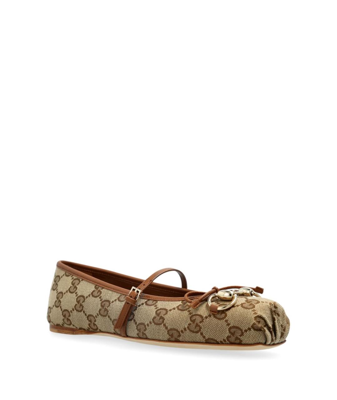 GUCCI Бежевые балетки, фото 5