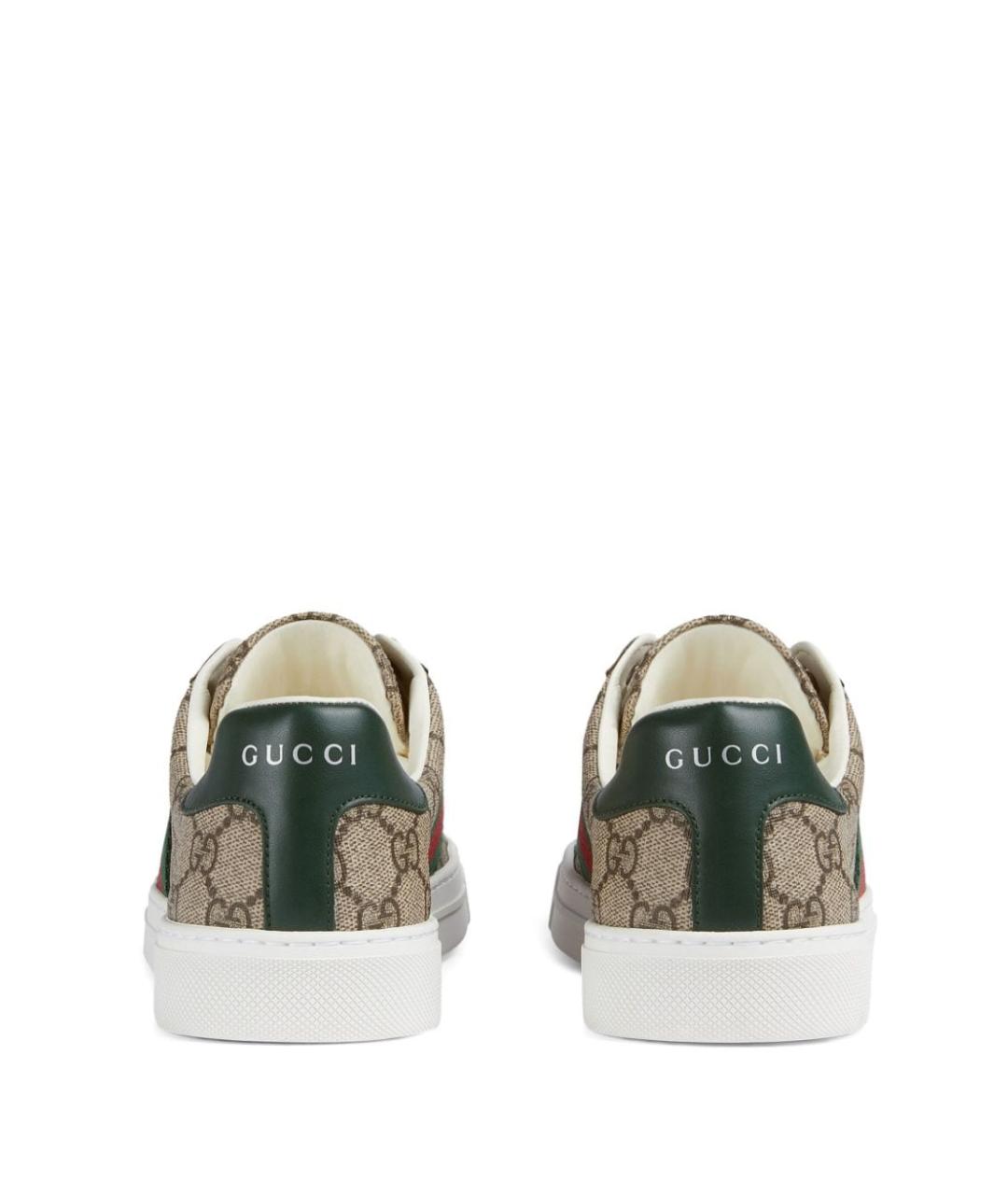 GUCCI Бежевые кеды, фото 4