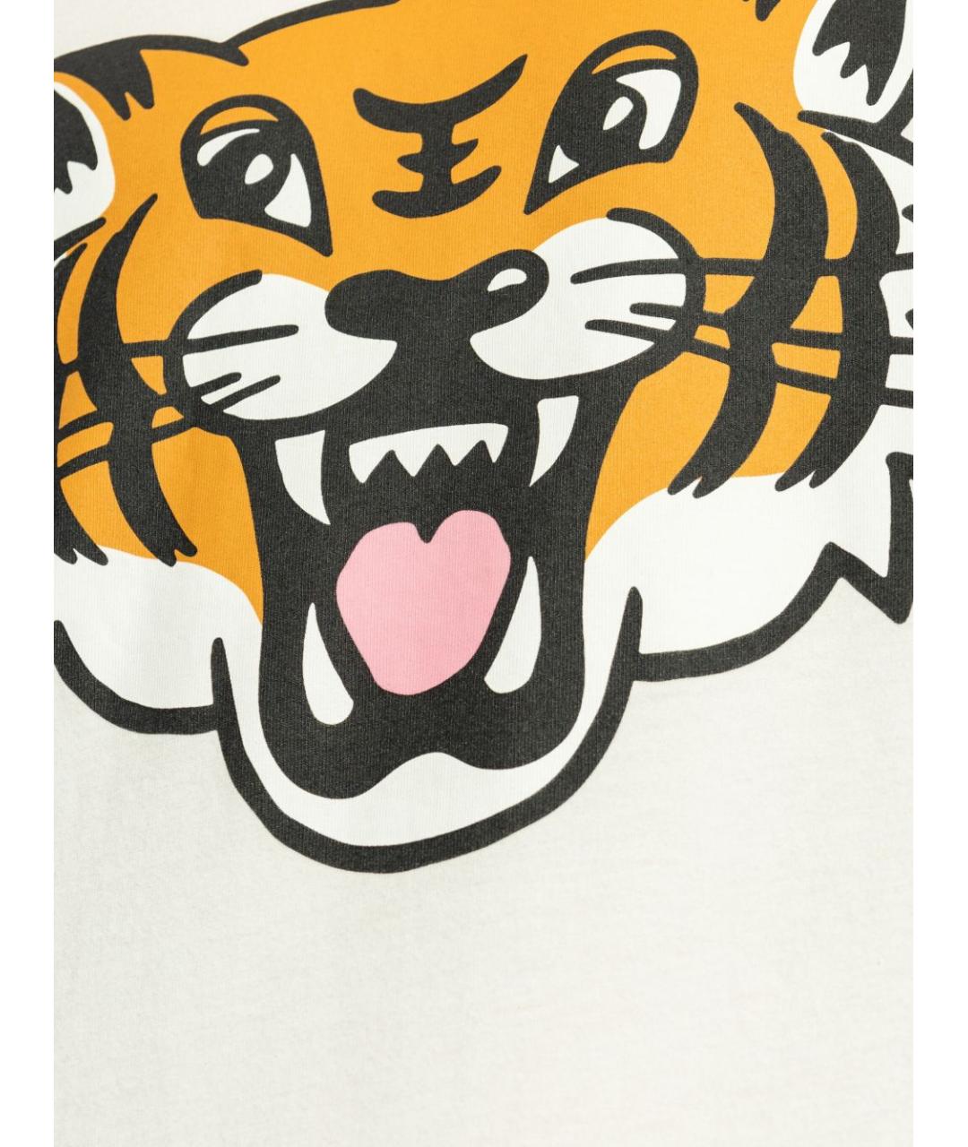 KENZO Белая хлопковая футболка, фото 3
