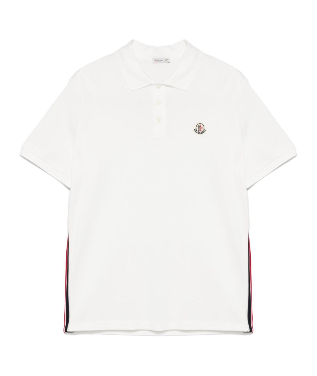 MONCLER Белая хлопковая футболка, фото 1