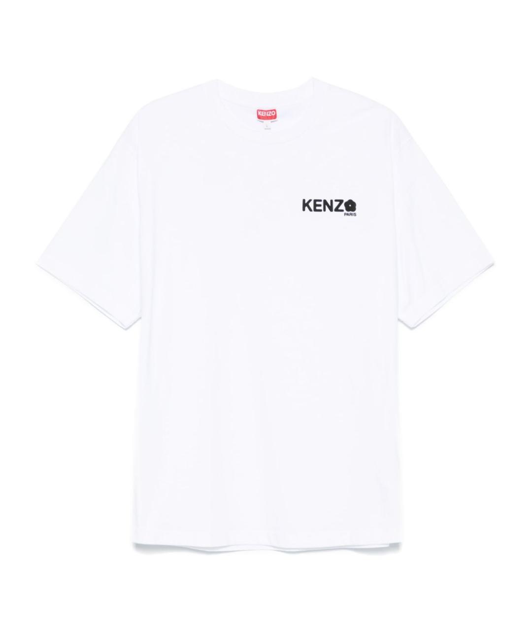 KENZO Белая хлопковая футболка, фото 1