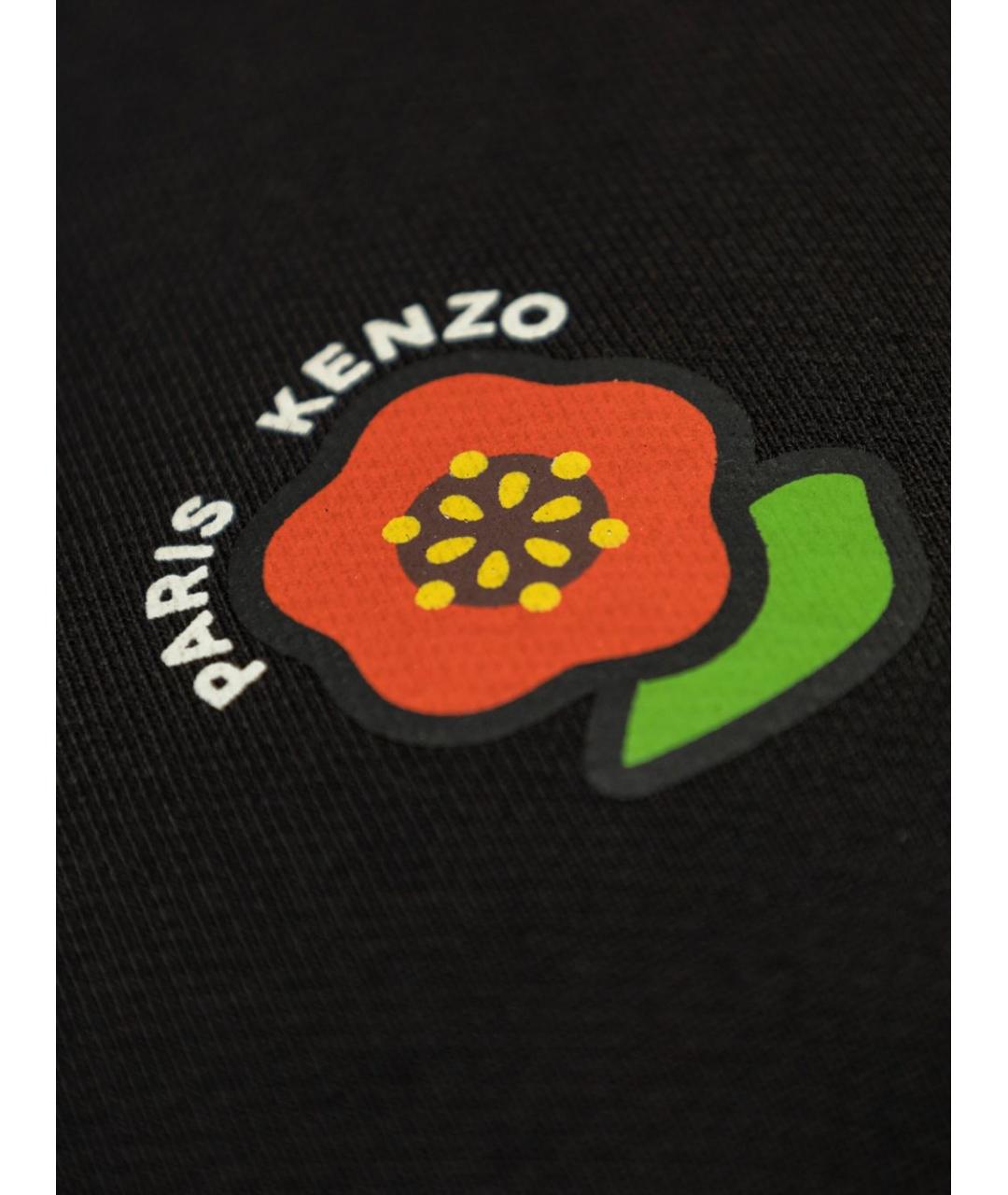 KENZO Черный хлопковый джемпер / свитер, фото 4