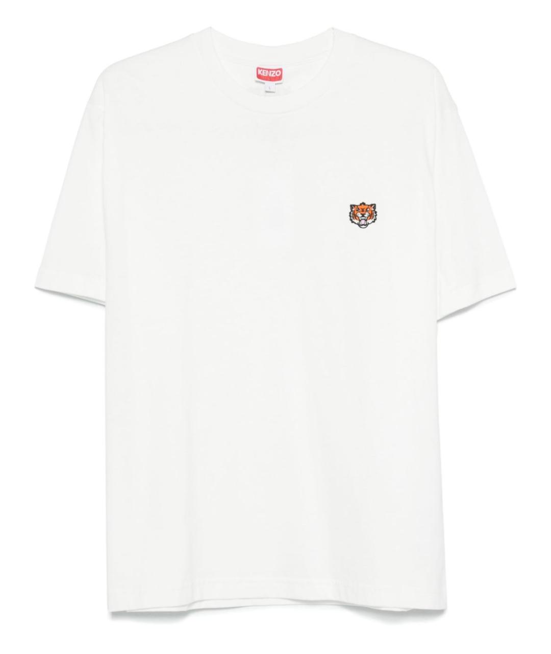 KENZO Белая хлопковая футболка, фото 1