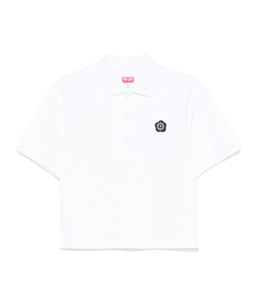 KENZO Белая хлопковая футболка, фото 1