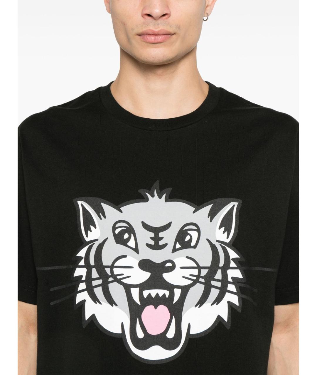 KENZO Черная хлопковая футболка, фото 2