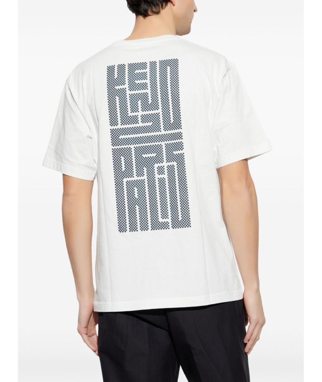 KENZO Белая хлопковая футболка, фото 2